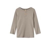 NAME IT Nmmkab LS Top Noos Maglia a Maniche Lunghe, Beige, 116 Bambini e Ragazzi