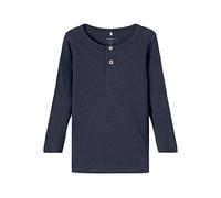 Name It Nmmkab Ls Top Noos, Maglia A Maniche Lunghe Bambini e ragazzi, Blu (Dark Sapphire), 104