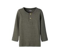 Name IT Nmmkab LS Top Noos Maglia a Maniche Lunghe, Bambini e Ragazzi, Verde, 92