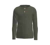 NAME IT Nmmkab LS Top Noos Maglia a Maniche Lunghe, Verde, 134-140 Bambini e Ragazzi