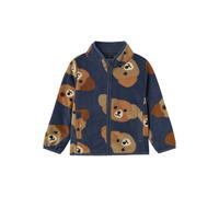 NAME IT Nmmmeeko Numeric_92 - Giacca in Pile Aop2, Vintage, Indaco, Vendimia Índigo, Numeric_92