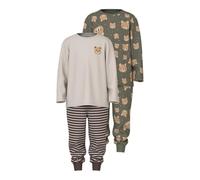 NAME IT Nmmnightset 2P AOP Noos, Oliva impolverato, 122-128