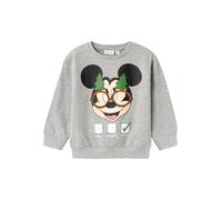 NAME IT NMMSELLO Mickey NREG Sweat Box Bru WDI, Maglia di Tuta Bambino, Grey Melange,