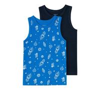 NAME IT Nmmtank Top 2p Skydiver Space Noos Canottiera, Blu, 3 Anni Unisex-Bambini e Ragazzi