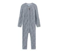 NAME IT Nmmwrilla Wool LS Knit Suit Pagliaccetto, Grigio, 92 Bambini e Ragazzi