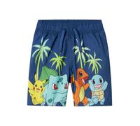 NAME IT Pantaloncini da bagno 'NKMMacsen Pokemon' blu chiaro / blu scuro / verde / arancione Bambini NAME IT 152