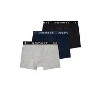 Name It Nkmboxer 3p Noos, Mutande Bambini E Ragazzi, Nero/Pack: W/ Grey Mel. + Dark Sapp, 158