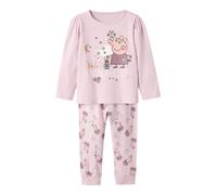 NAME IT Pigiama 'NMFDyris Peppa' sambuco / malva / rosa / bianco Bambini NAME IT 86-92