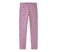 NAME IT Ragazza Nkfdavina AOP SWE Legging Bru Noos, Mauve Orchid, 134