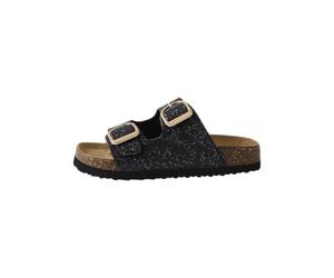 NAME IT Ragazza Nkfflora Noos Sandal, Black Print Glitter, 28 EU