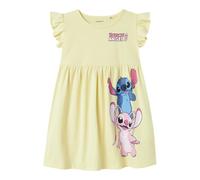 Name IT Ragazza Nmfassa Stitch SS Dress Wdi, Lemon Meringue., 98 cm