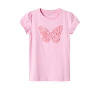 NAME IT Ragazza Nmfdetsi SS Tunic Box, Pink Frosting, 110 cm