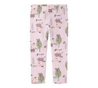 NAME IT Leggings 'NMFDyka Peppa' verde / sambuco / malva / rosa pastello, Taglia 110
