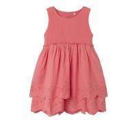 NAME IT Ragazza Nmfhalina SL Dress, Spiced Coral, 104