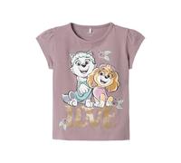NAME IT Ragazza Nmfmerida Pawpatrol SS Top Cplg, Purple Dove, 104