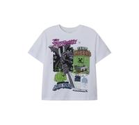 NAME IT Ragazzi Nkmjahi Minecraft Nreg S Top Noos Bfu, Bianco, 146 cm-152 cm