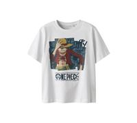 NAME IT Ragazzi Nkmjob OnePiece Nreg SS Top Noos Vde, Bianco, 122-128 cm