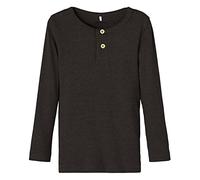 NAME IT S NMMKAB LS Top Noos, Maglia a Maniche Lunghe Bambino, Black,