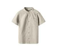 NAME IT Shirt Nkmfalinnen SS Camicia, Peyote Melange, 122/128 cm Bambini e Ragazzi