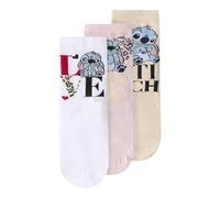 NAME IT Sock Nmfjane Stitch 3P-Calzini Wdi, Peyote, 31-33 (Pacco da 3) Bambine e Ragazze