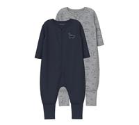 Name IT Tuta da Uomo Nbmnightsuit 2P Zip FF Grey Dino Noos (Confezione da 2), Grigio, 92