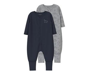Name IT Tuta da Uomo Nbmnightsuit 2P Zip FF Grey Dino Noos (Confezione da 2), Grigio, 92