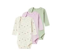 NAME IT Tutina / body per bambino beige chiaro / verde pastello / sambuco / malva Bambini NAME IT 68