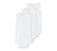 Name It Nbnbody 3P Tank Solid White 3 Noos, Calcio Unisex - Bimbi 0-24, Bianco (Bright White), 62