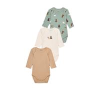 NAME IT Tutina / body per bambino camello / marrone / giada / offwhite Bambini - Bimbo - Bambino (taglie 92-140) - Abbigliamento - Intimo - Biancheria intima NAME IT 68