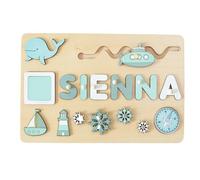 Name Jigsaw Puzzle - Alphabet Name Jigsaw Board Game for Boys, Toddler Puzzle Toy with Name | Funny Kids Alphabet Puzzle Shape Toy for Boys, Girls, Kids, Toddler