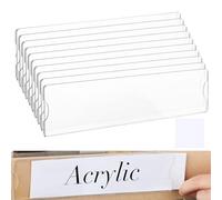 Name Plates For Doors - 10pcs Acrylic Sign Holder Stands, Poster Holder Stand, Clear Acrylic Vertical Double Sided Display Stands For Documents Photo Display On Hotel Restaura