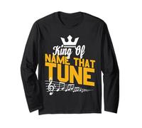 Name That Tune Trivia Night King Divertente Maglia a Manica