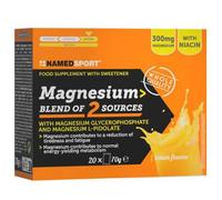 Named Sport Scatola Di Stick Monodose Magnesium Blend 2 Sources 3.5g 20 Unità Orange