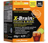 Named Sport X-Brain 24 bustine da 2,5 gr Concentrazione mentale gusto Cola