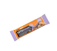 NAMEDSPORT> KETOTIME> deliziosa Barretta Keto a ridotto apporto di zuccheri, ricoperta di cioccolato e con vere arachidi tostate, Perfetta come Spuntino, Confezione da 15 barrette.