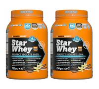 NAMEDSPORT® Star Whey Isolate Vanilla Set da 2 2x750 g Polvere per sol