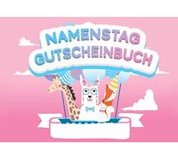 Namenstag Gutscheinbuch: Blanko Gutscheinheft zum personalisieren und selbst ausfüllen, 20 Gutscheine als Geschenk für Mädchen und Frauen