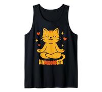 Nameowste Cat Pose Zen Meditazione per Gli Amanti dei Gatti Carino Divertente Canotta