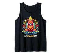 Nameowste - Gatto Zen Meditazione per Amanti dei Gatti, Carino e Divertente Canotta