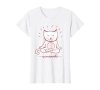 Nameowste - Gatto Zen Meditazione per Amanti dei Gatti, Carino e Divertente Maglietta