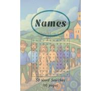 Names Word Search Puzzle Book: With Bonus Word Scramble Pages