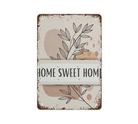 NAMEY Targa creativa in metallo con scheletro, in stile bohémien, decorazione da parete per casa, giardino, bar, ristorante, ufficio, negozio, club, 30,5 x 20,3 cm