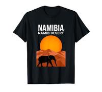 Namib Namibia Elefante Tramonto Maglietta