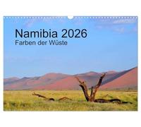 Namibia 2026 Farben der Wüste (Wandkalender 2026 DIN A3 quer), CALVENDO Monatskalender: Wunderbare Farben und bizarre Formen in Namibia