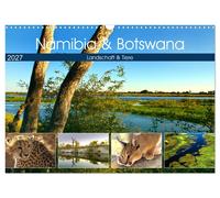 Namibia & Botswana (Wandkalender 2027 DIN A3 quer), CALVENDO Monatskalender