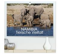 Namibia - Tierische Vielfalt (hochwertiger Premium Wandkalender 2026 DIN A2 quer), Kunstdruck in Hochglanz: Kalender mit der Vielfalt der Tierwelt ... ganz kleinen bis zu den ganz großen Tieren.