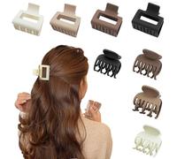NAMIC 8 Pezzi Fermagli per Capelli a Doppia Fila, 4cm, Antiscivolo Accessori per Capelli, Mini Artigli Clip a Doppio, Clip per Capelli Sottili Opaco per Fissare e Acconciare i Capelli Tutti i Giorni