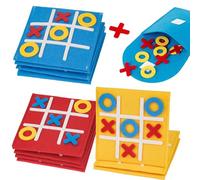 NAMIS 12 Pezzi Tic Tac Toe Gioco Tris Bambini Mini Feltro Nove Griglia Giochi da Tavolo Divertenti Gioco da Tavolo Interazione Gioco del Tris Piccolo Genitore-Figlio Didattico