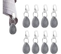 NAMIS Confezione da 8 Pesi per tovaglie, Pesi per tovaglie con Clip, Pesi per tovaglie in Pietra Naturale, Pesi per tovaglie per Esterni, Pesi per tovaglie Extra Pesanti per Picnic, Feste, Campeggio,
