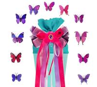 NAMIS Fiocco Grande per Regalo Rosa Porpora Fiocchi Matrimonio Grandi 60 * 15CM Fiocco Regalo Grande Coccarde Fiocco Matrimonio Regali Fiocchi Grandi per Auto Il Ritorno a Scuola